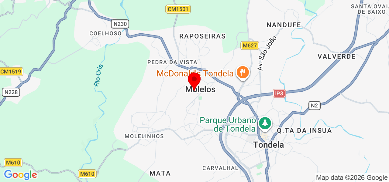 Ravi Carlos - Viseu - Tondela - Map