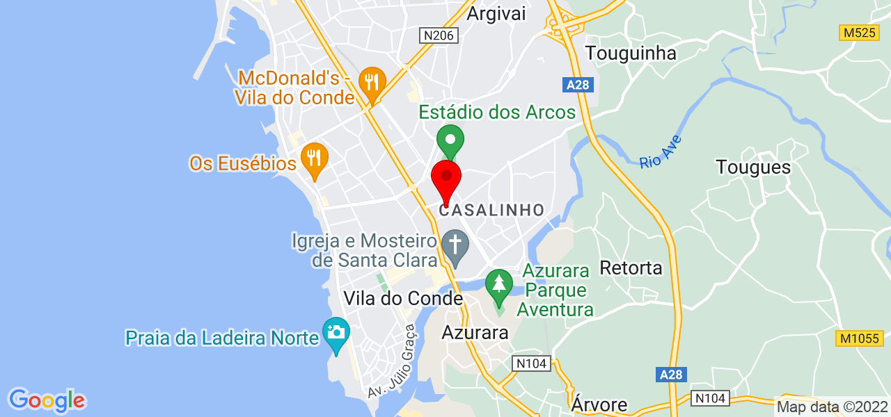 Puro Treino - Porto - Vila do Conde - Mapa