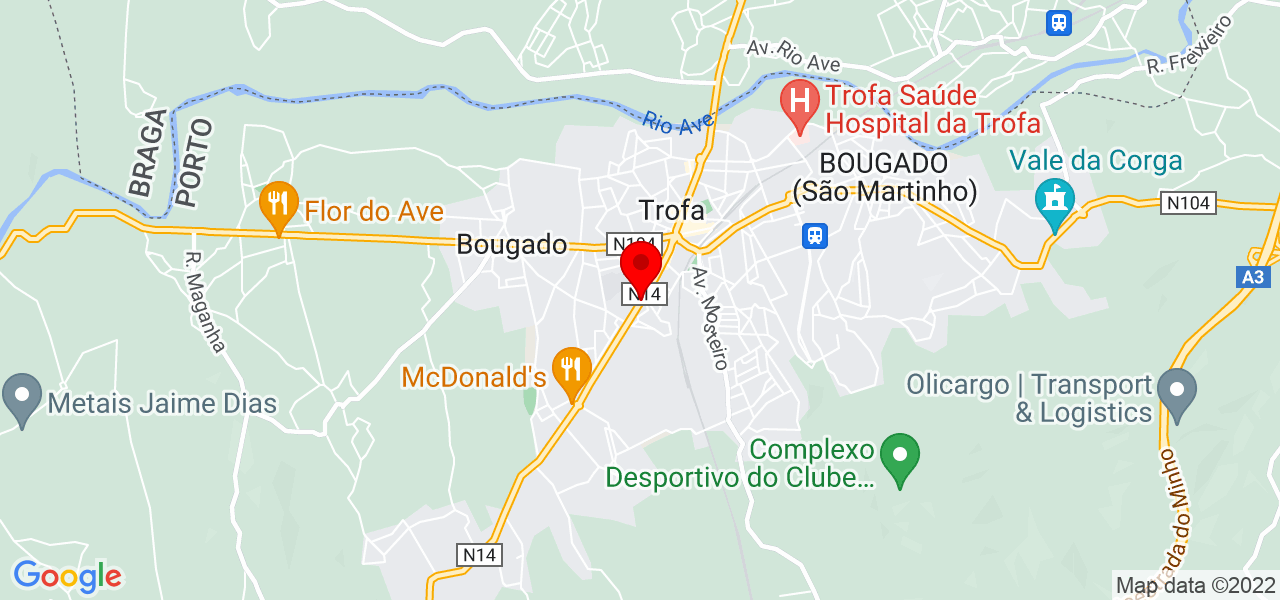 M&aacute;rio Moreira - Porto - Trofa - Mapa