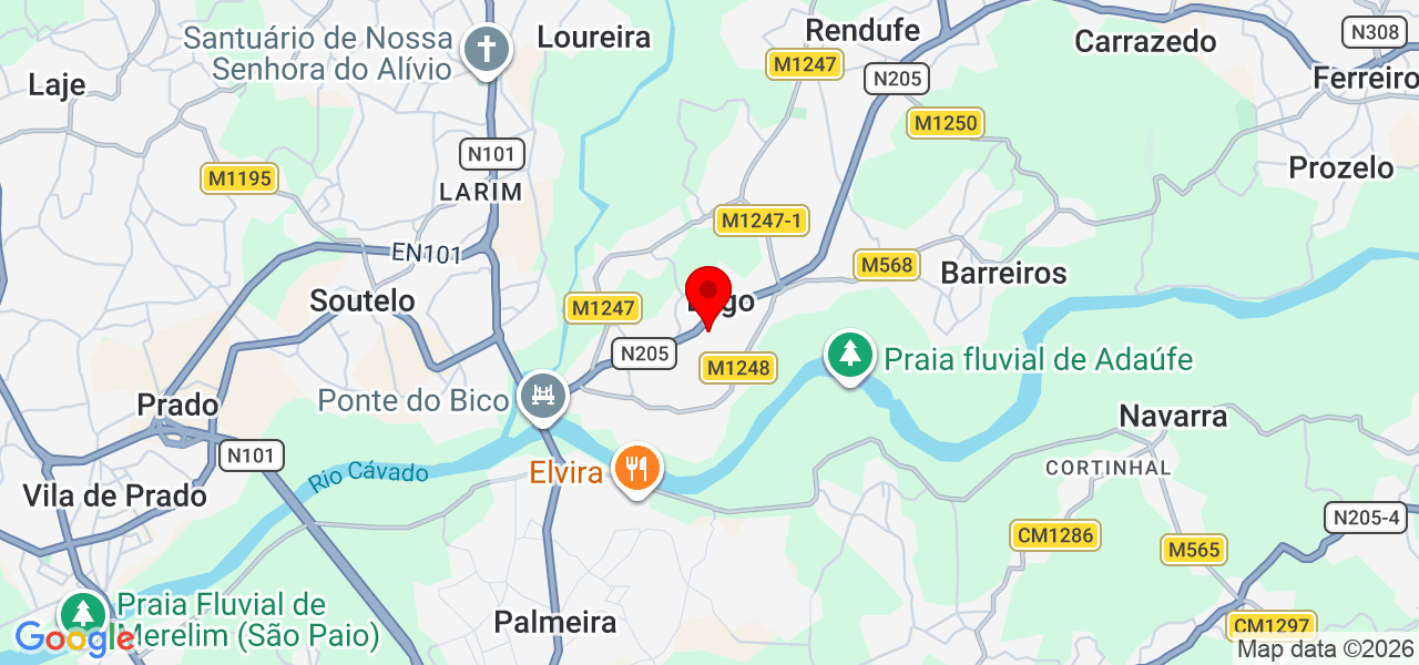ETAPAS - Braga - Amares - Karte