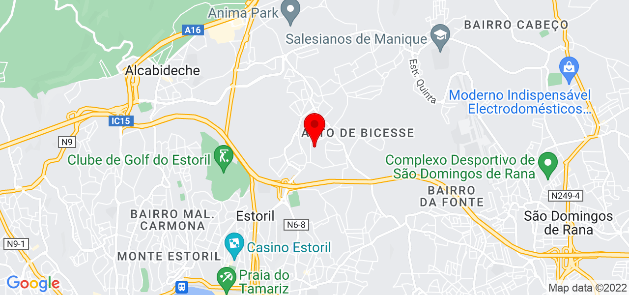 Tarefa Alicinate - Lisboa - Cascais - Mapa