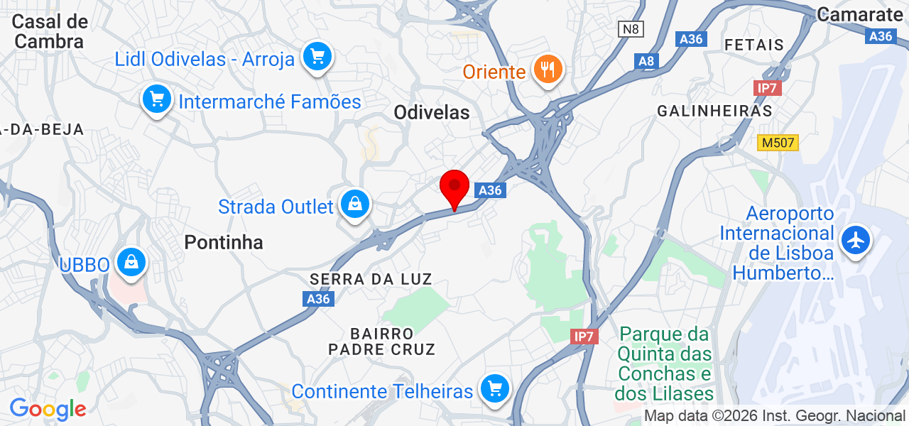 Luan montagem - Lisboa - Odivelas - Mapa
