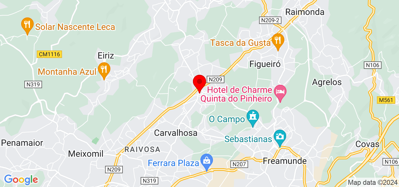 Casas modulares - Porto - Paços de Ferreira - Carte