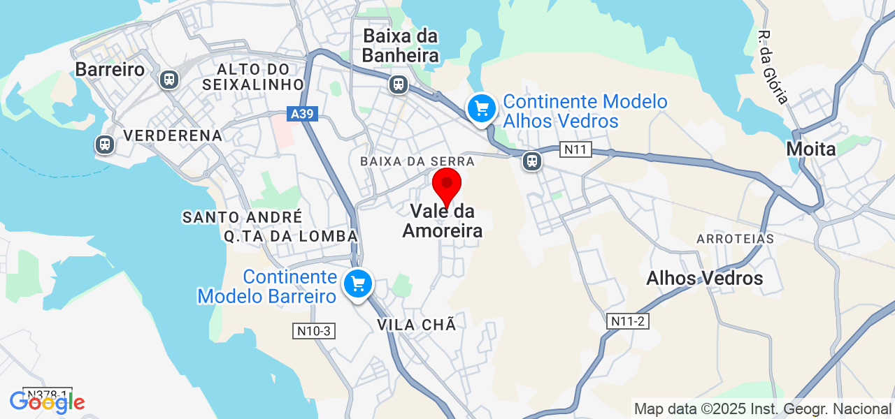 Atabo canalizador - Setúbal - Moita - Mapa