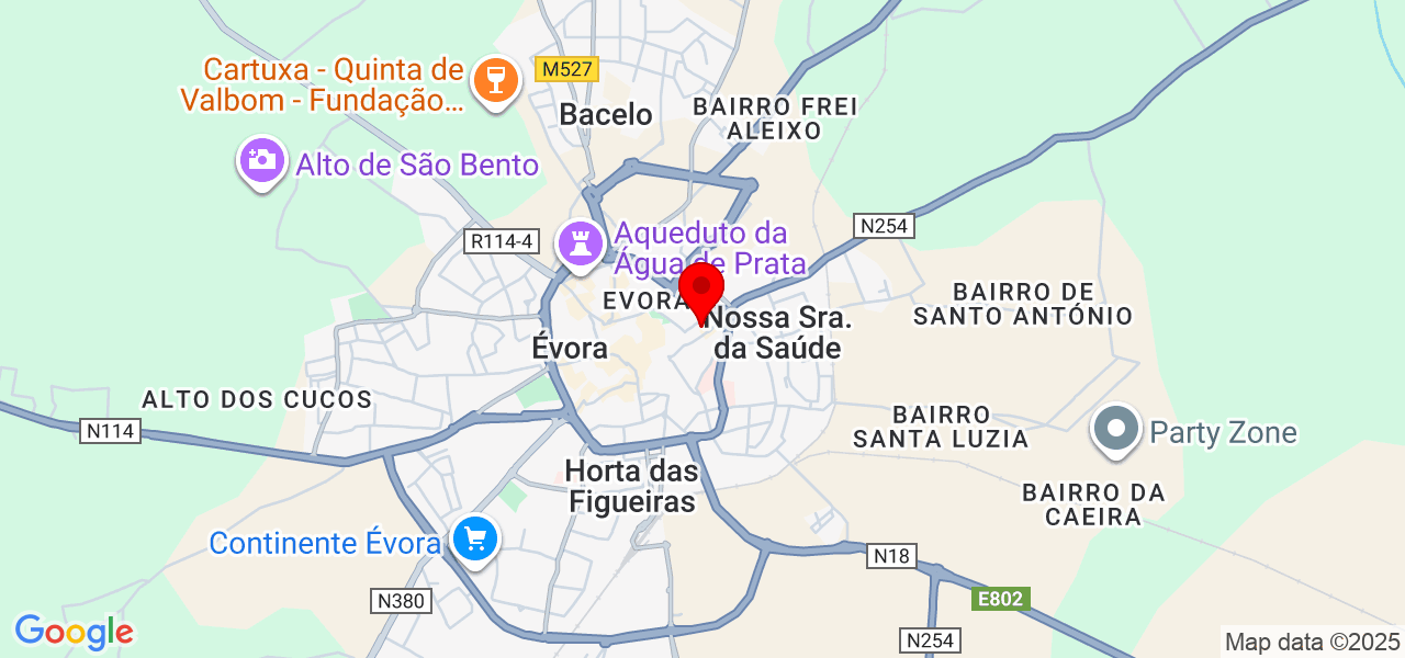 Maria Bittencourt - Évora - Évora - Mapa