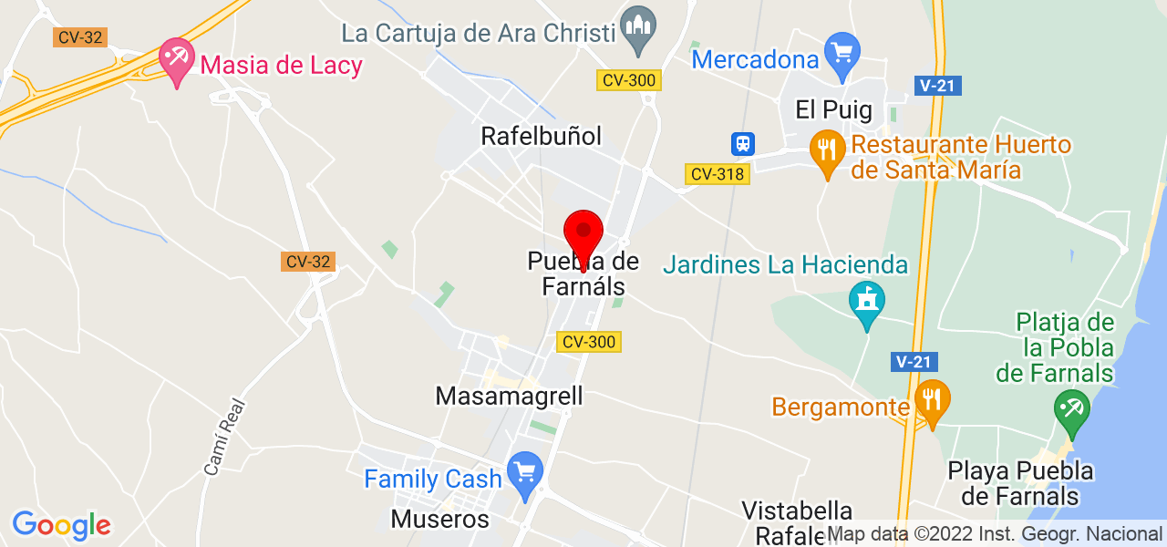 Mari - Comunidad Valenciana - La Pobla de Farnals - Mapa