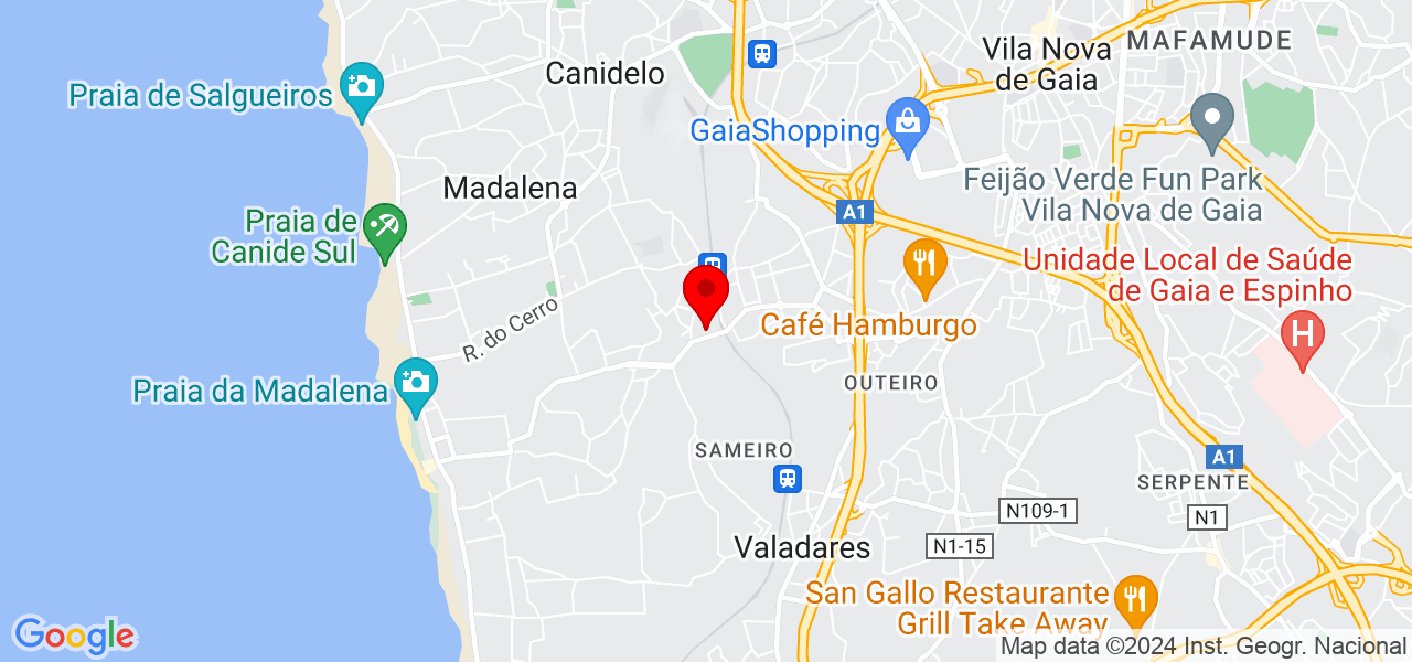 Armando Faria - Porto - Vila Nova de Gaia - Mapa