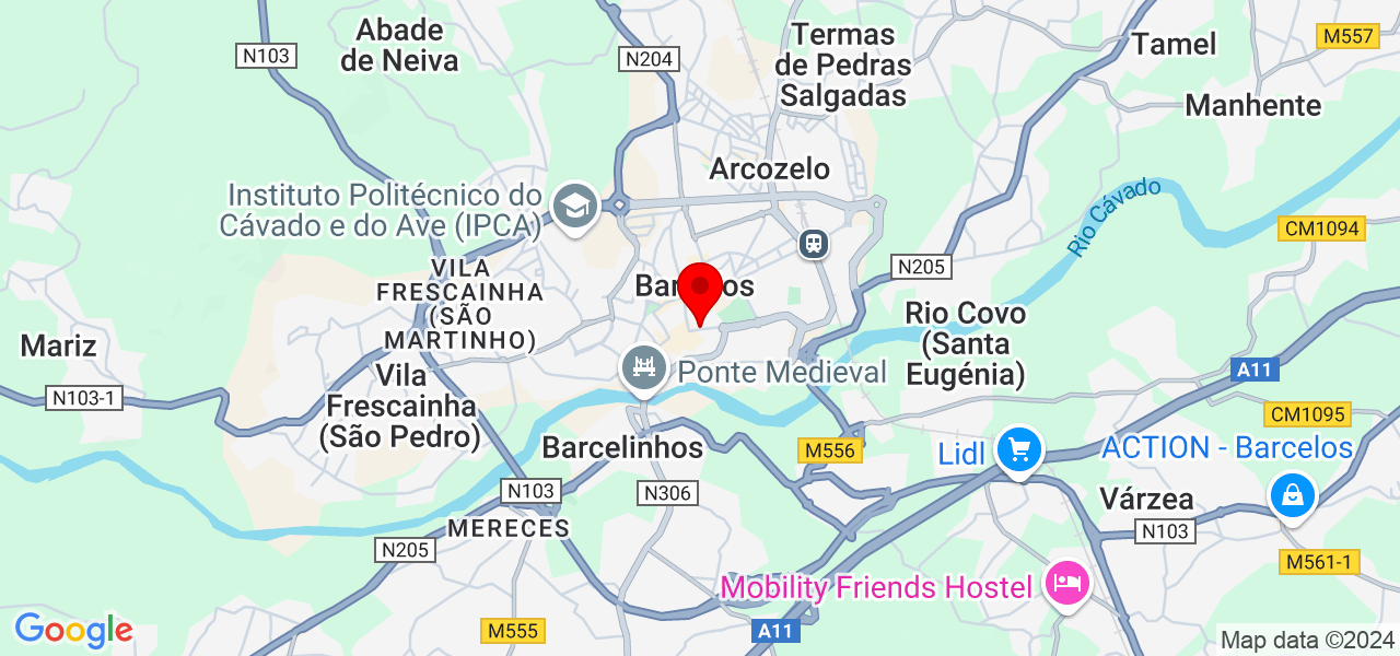 Santi - Braga - Barcelos - Mapa