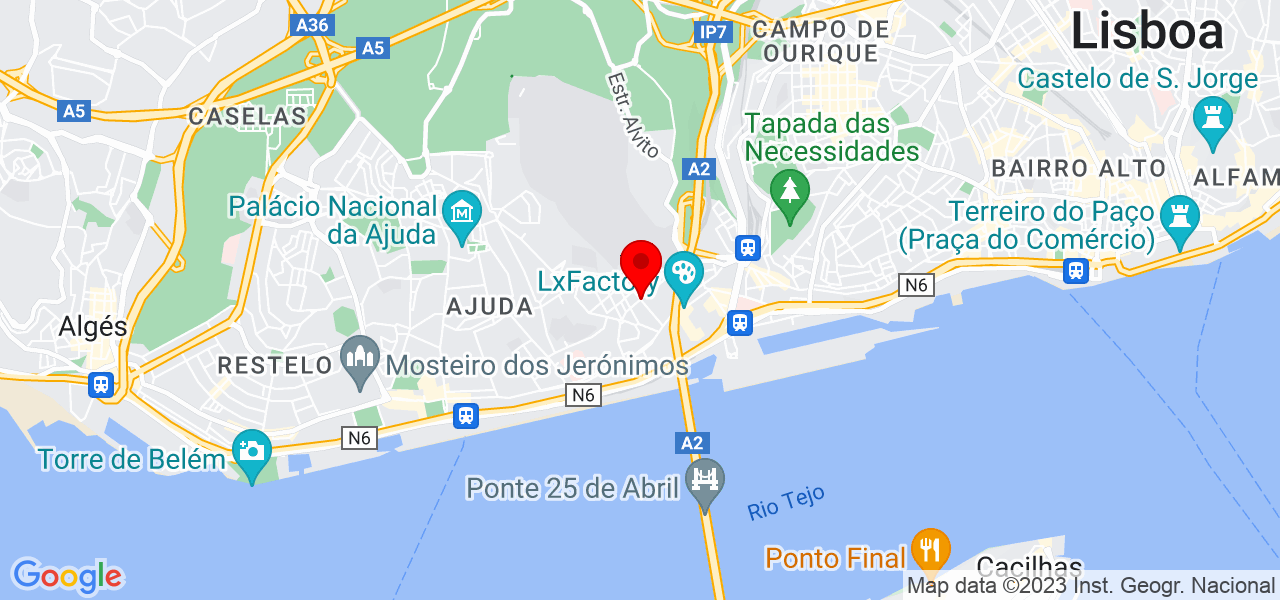 Au-Au cantara - Lisboa - Lisboa - Mapa