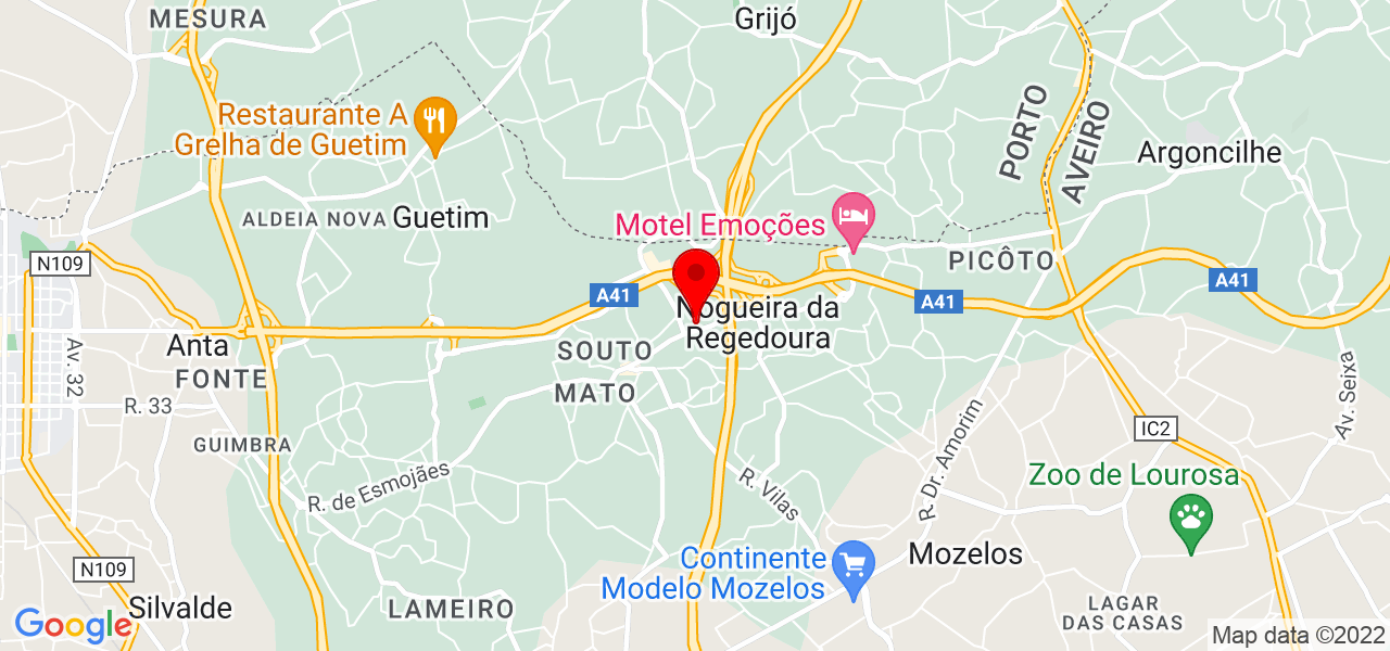 Fitas e La&ccedil;os _ presentes - Aveiro - Santa Maria da Feira - Mapa