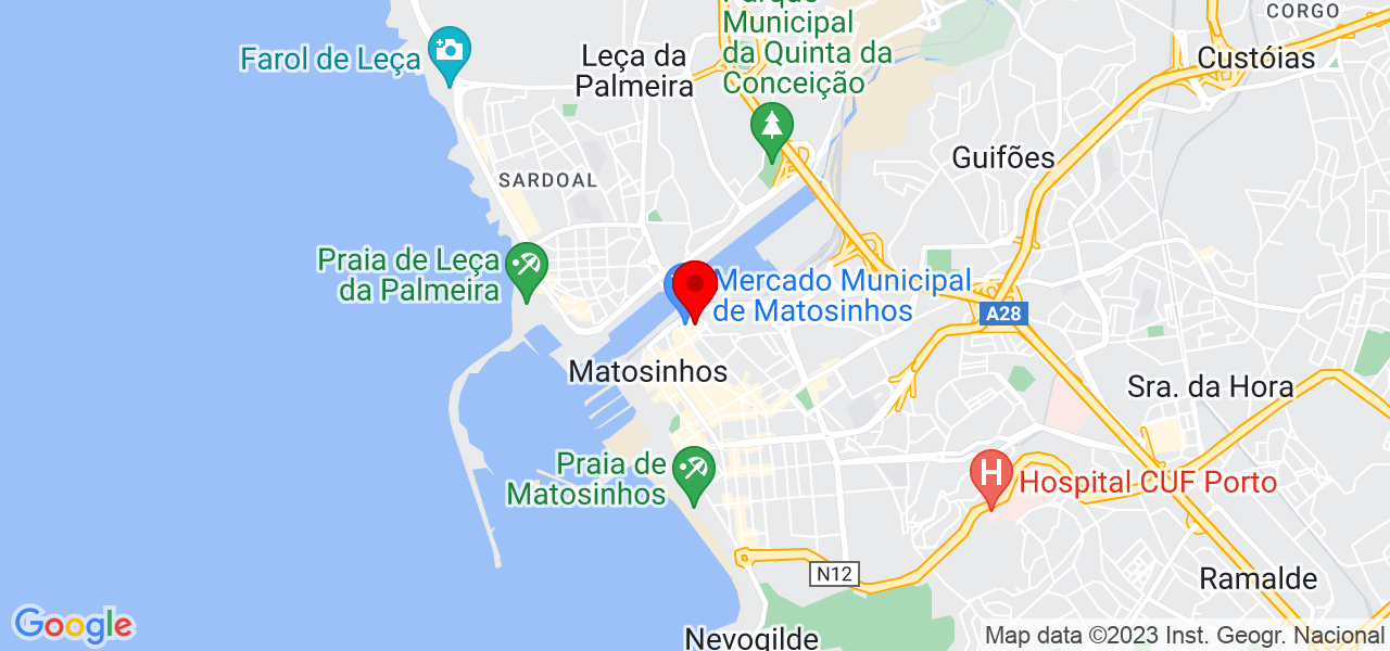 Andr&eacute; Fonseca - Professor T&eacute;nis - Porto - Matosinhos - Mapa