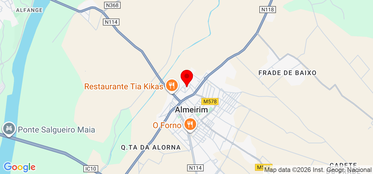 GUERRA&amp;SANTOS - Santarém - Almeirim - Mapa