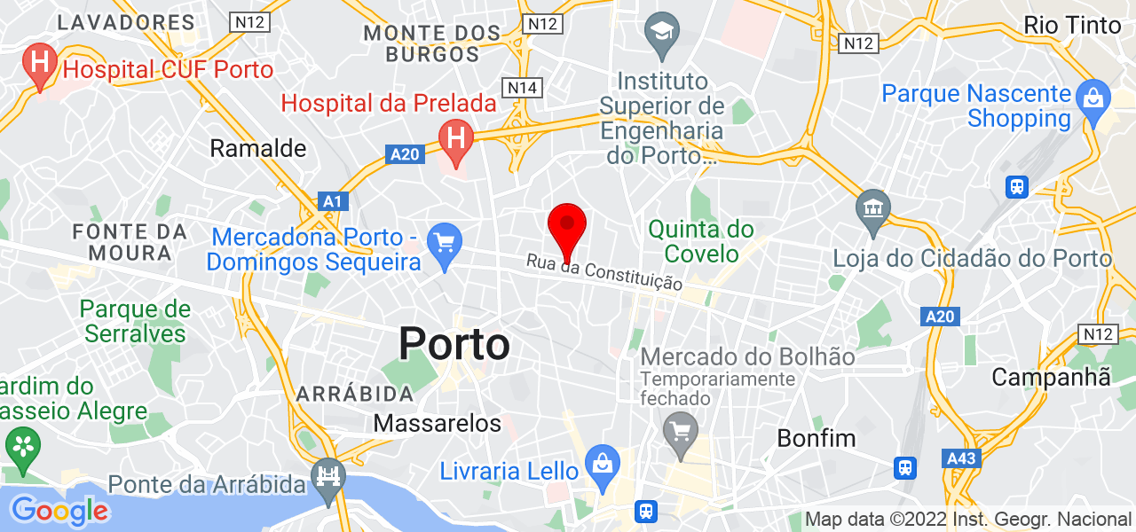 Belmira Paulo - Porto - Porto - Mapa