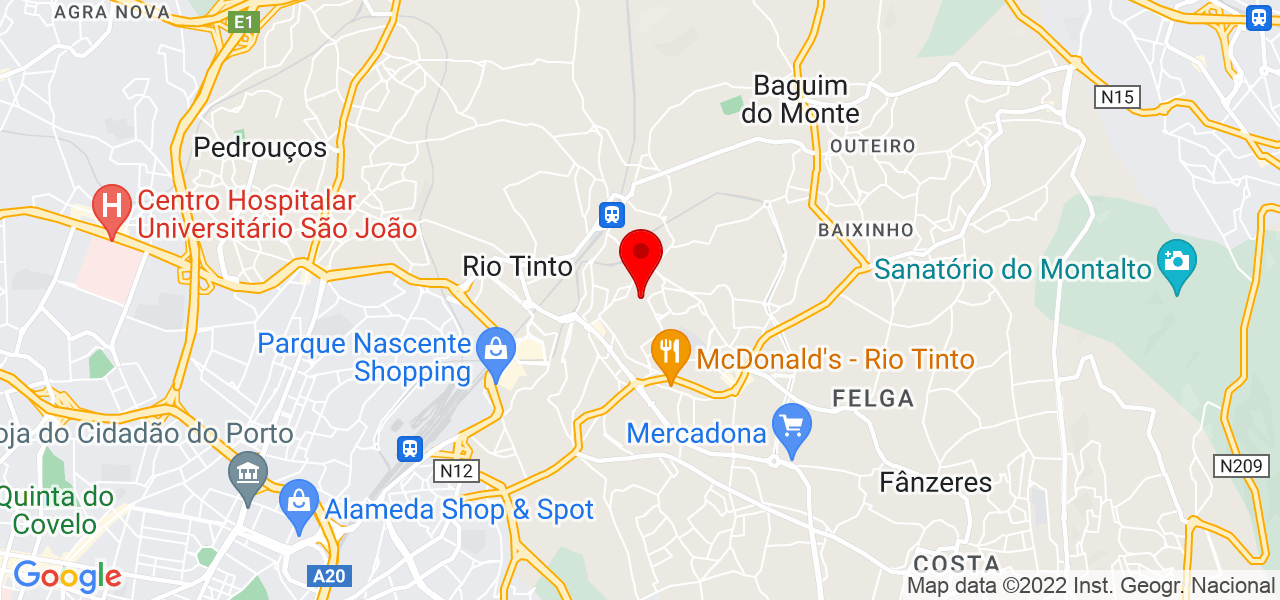 L&iacute;gia Fernandes - Porto - Gondomar - Mapa