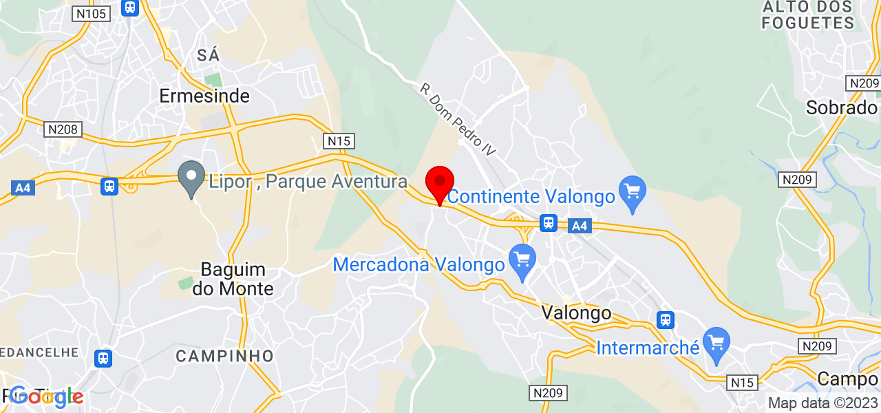 Marco Torres - Porto - Valongo - Mapa