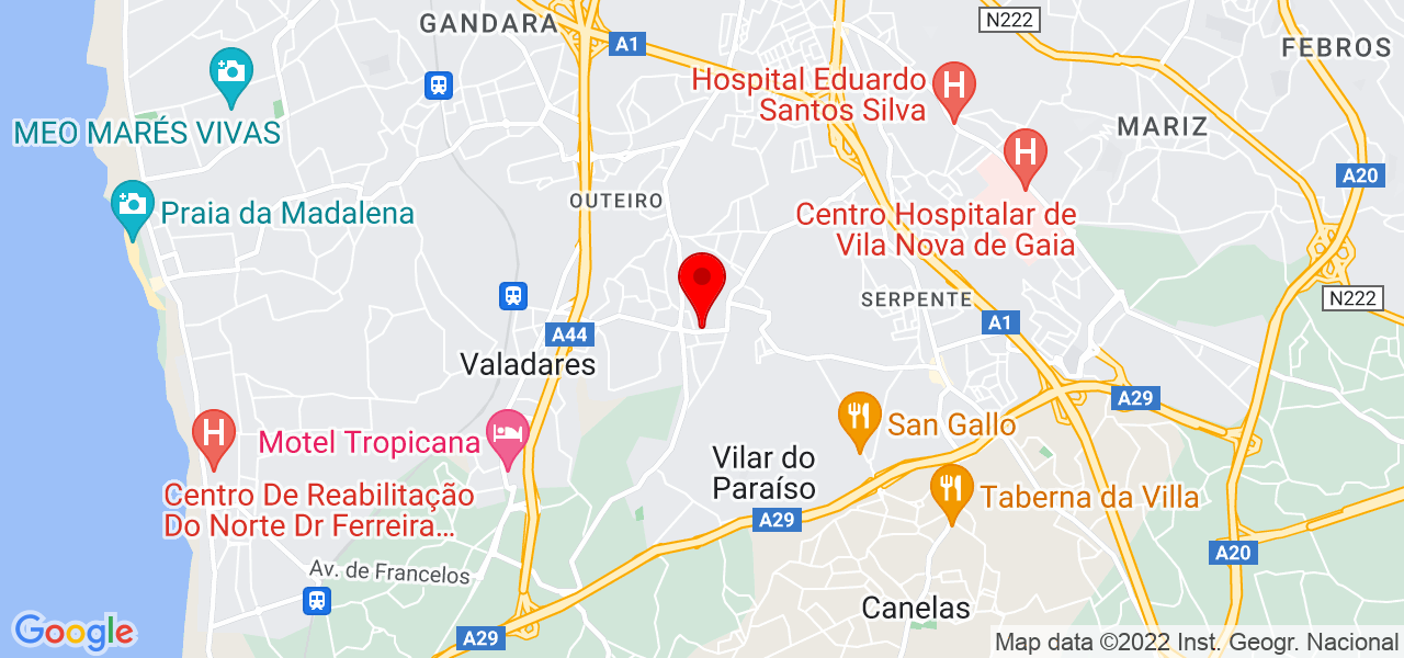 janaina Fernanda silva de azevedo - Porto - Vila Nova de Gaia - Mapa