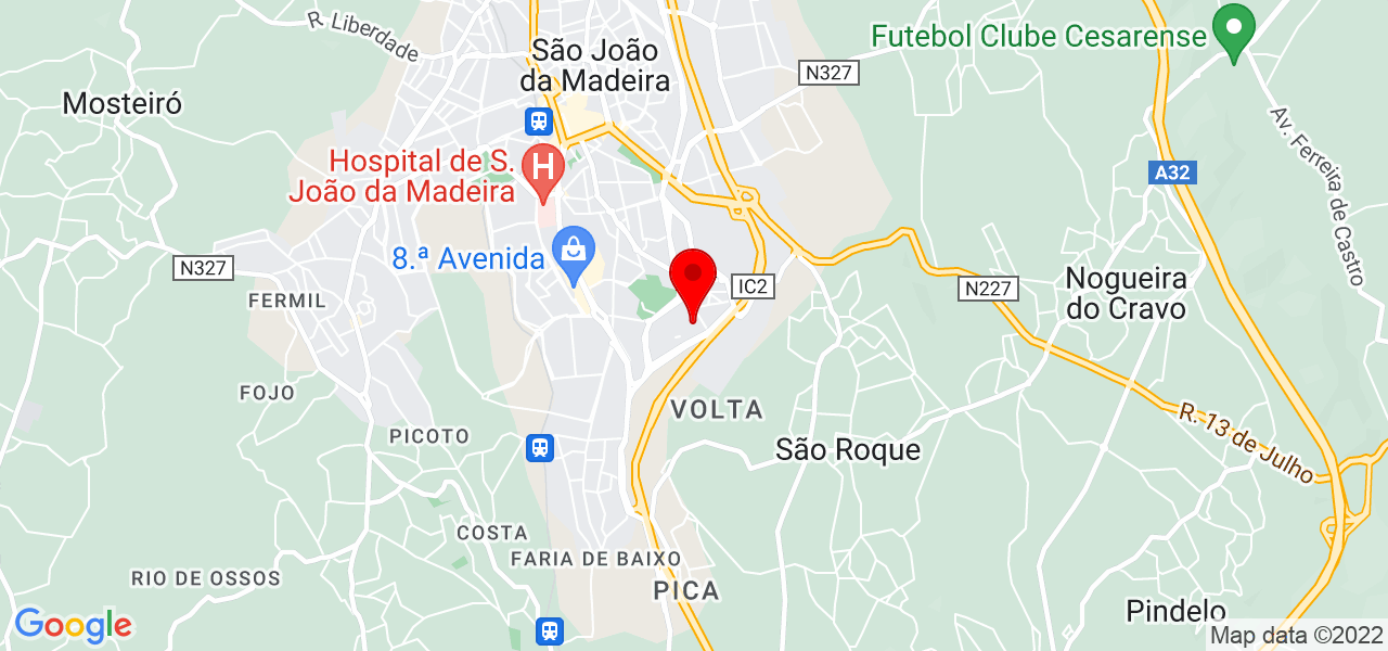 Vera - Aveiro - São João da Madeira - Mapa
