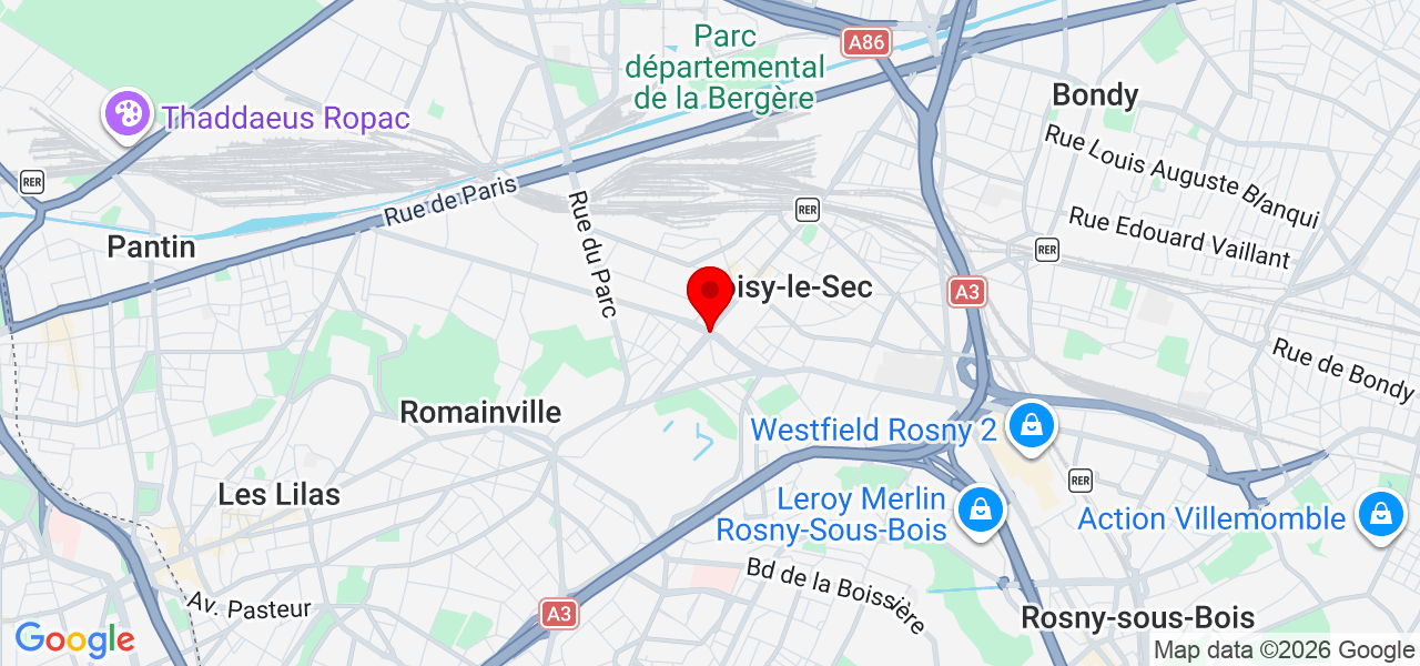 MADA - Île-de-France - Seine-Saint-Denis - Carte