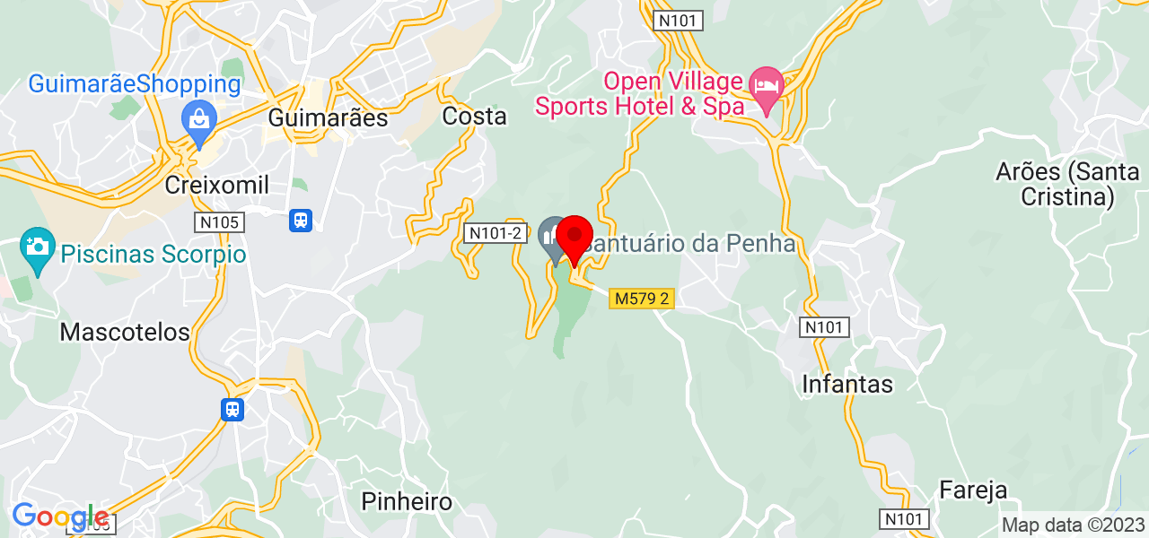 Roani Moraes - Braga - Guimarães - Mapa