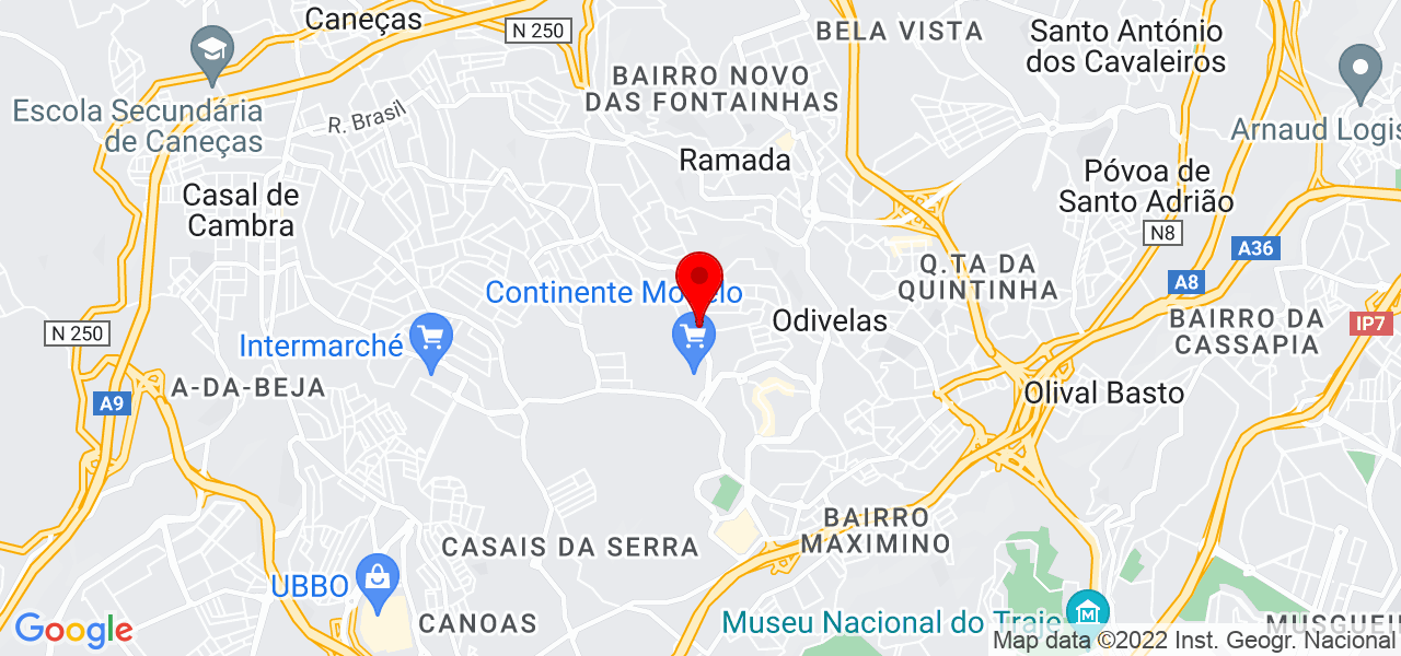 Etelvina Alexandre - Lisboa - Odivelas - Mapa