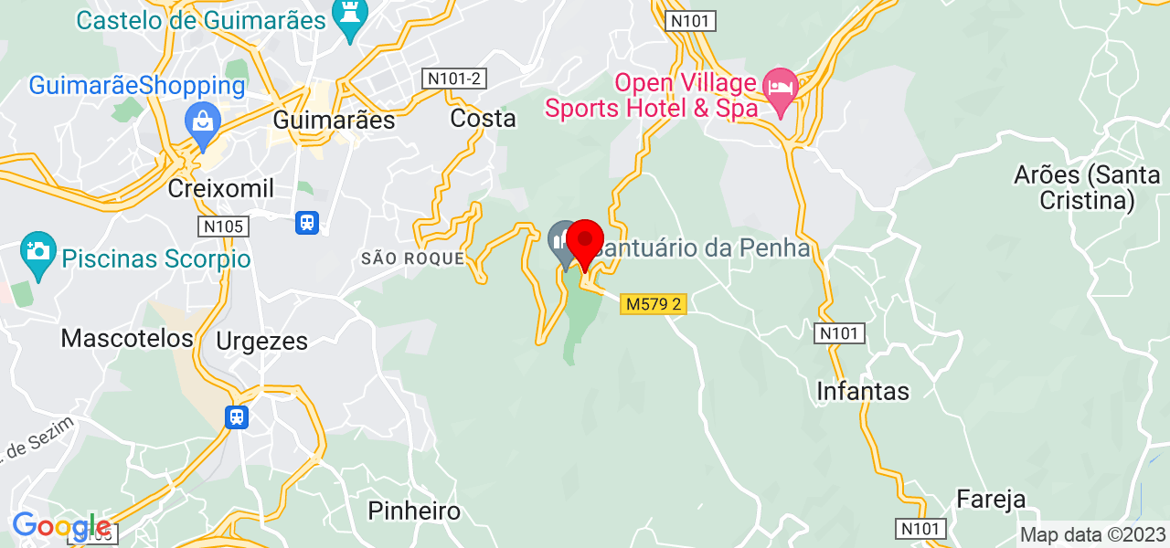 Pooja - Braga - Guimarães - Mapa