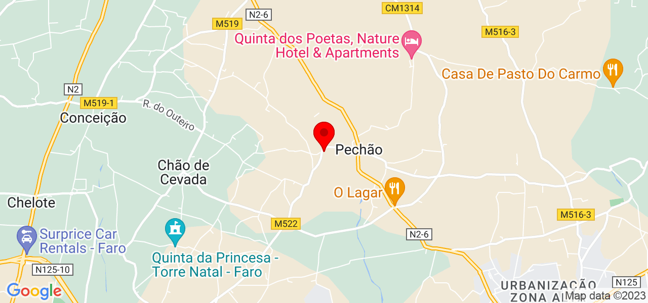 Alma Pura - Faro - Olhão - Mapa