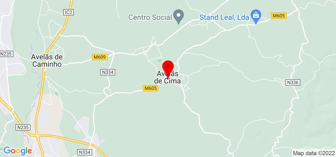 Projeto Verde-Jardinagem - Aveiro - Anadia - Map