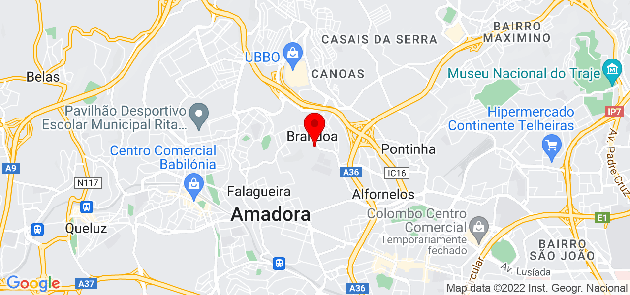 Plan2Go LDA - Lisboa - Amadora - Karte