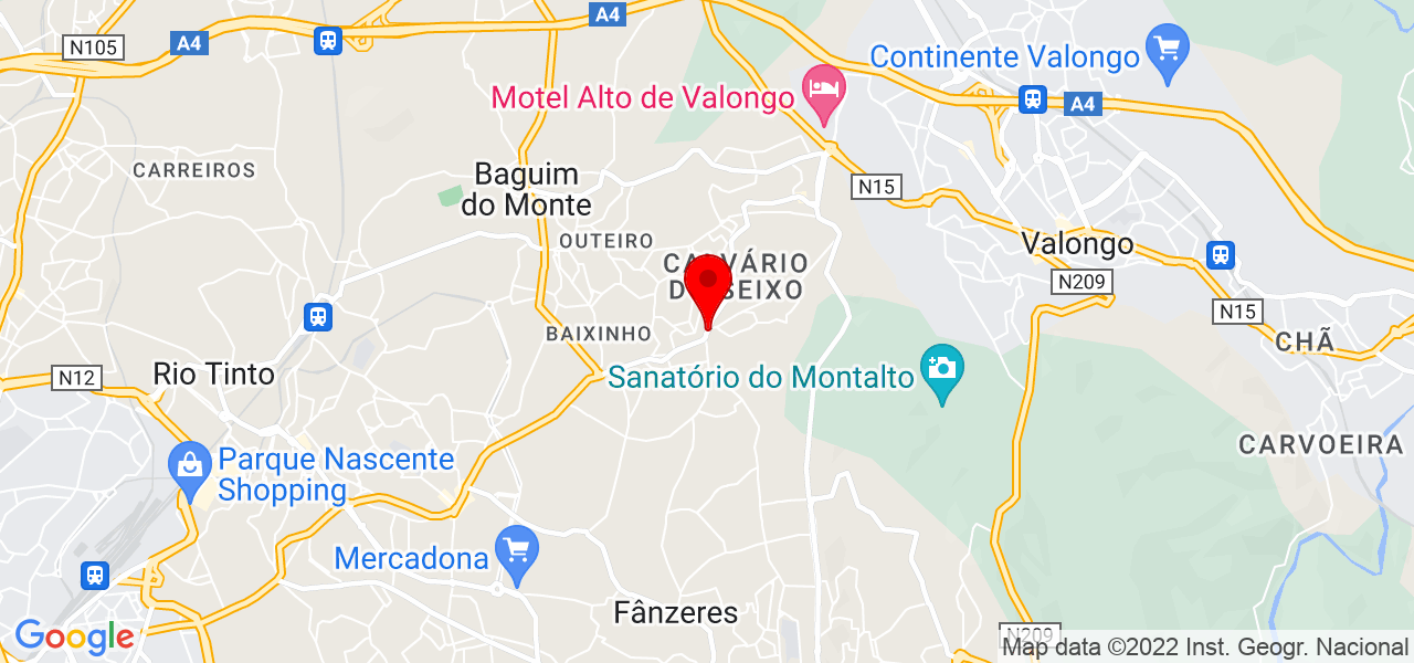 Eduardo Ribeiro - Porto - Gondomar - Mapa