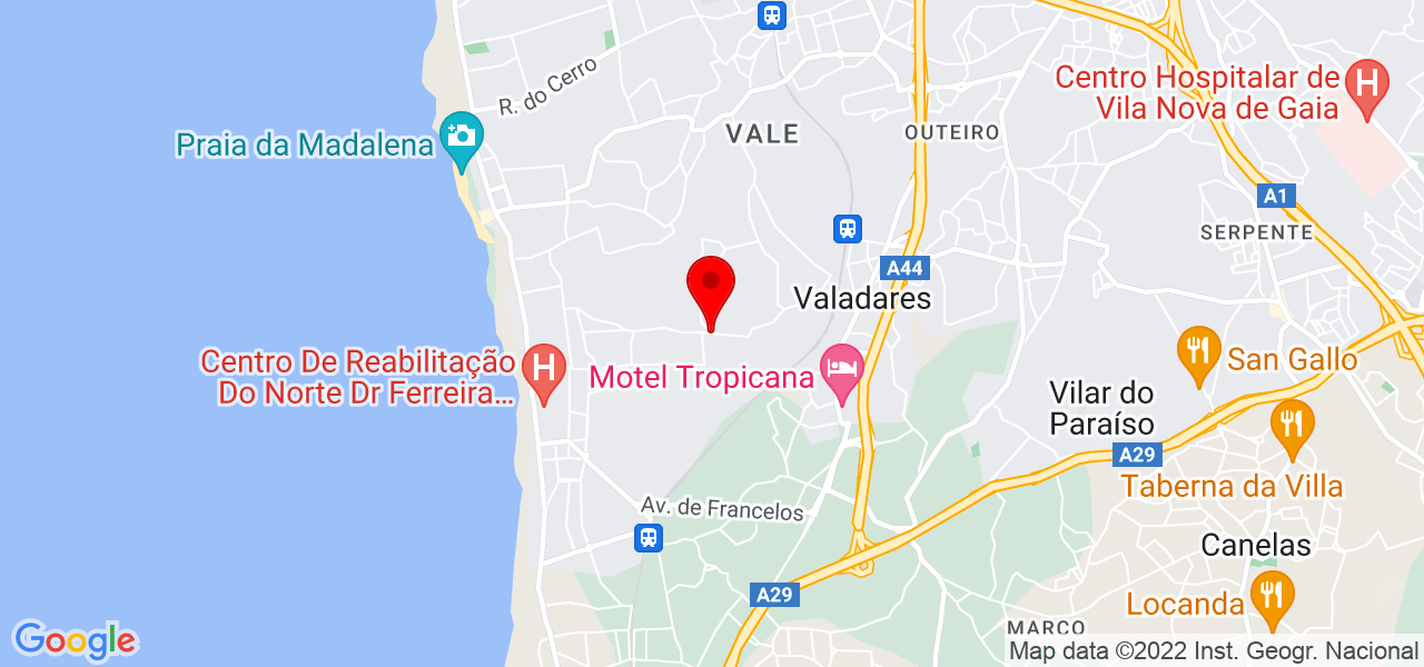 Mara - Porto - Vila Nova de Gaia - Mapa
