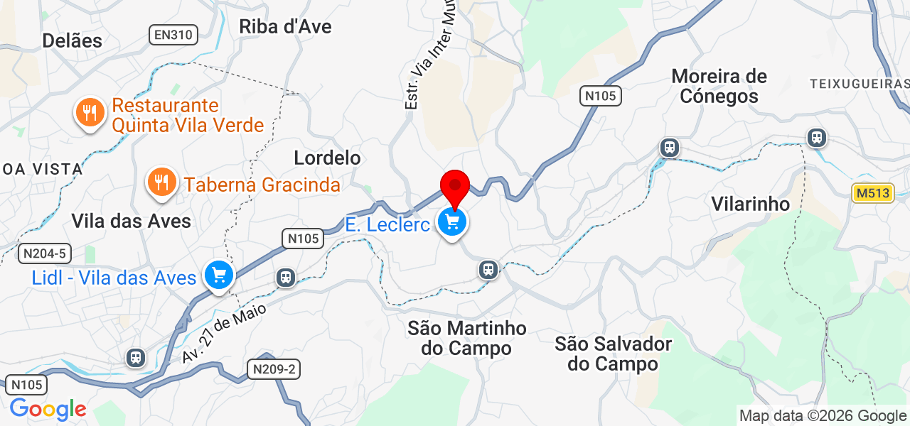 Transportes Carmo - Braga - Guimarães - Mapa