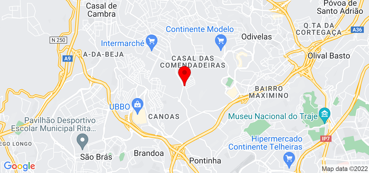 Maur&iacute;cio carvalho - Lisboa - Odivelas - Mapa