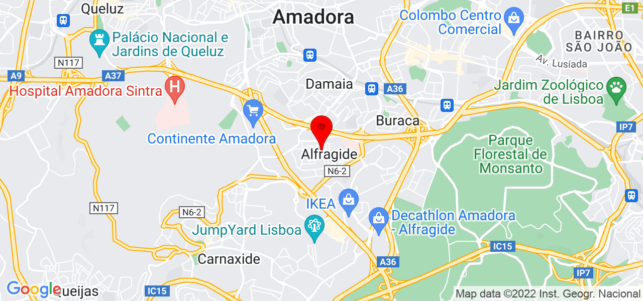 Carlos Garcia Domingos - Lisboa - Amadora - Mapa