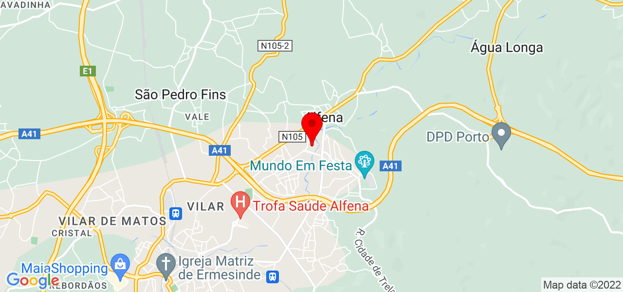 Maria silva - Porto - Valongo - Mapa