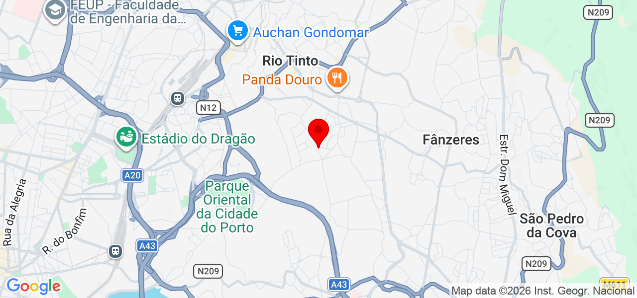 Lucilene - Porto - Gondomar - Mapa