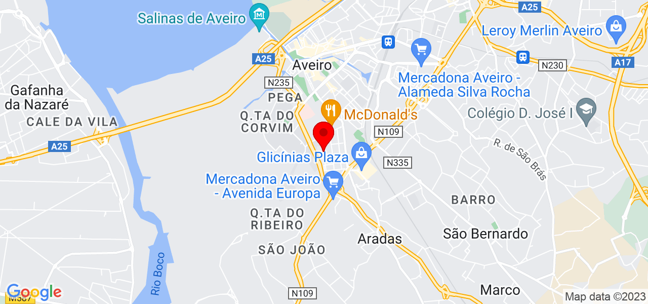 Bruna Paiva - Aveiro - Aveiro - Mapa