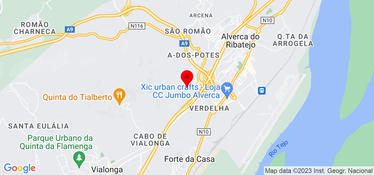 Rafael Correia - Lisboa - Vila Franca de Xira - Mapa