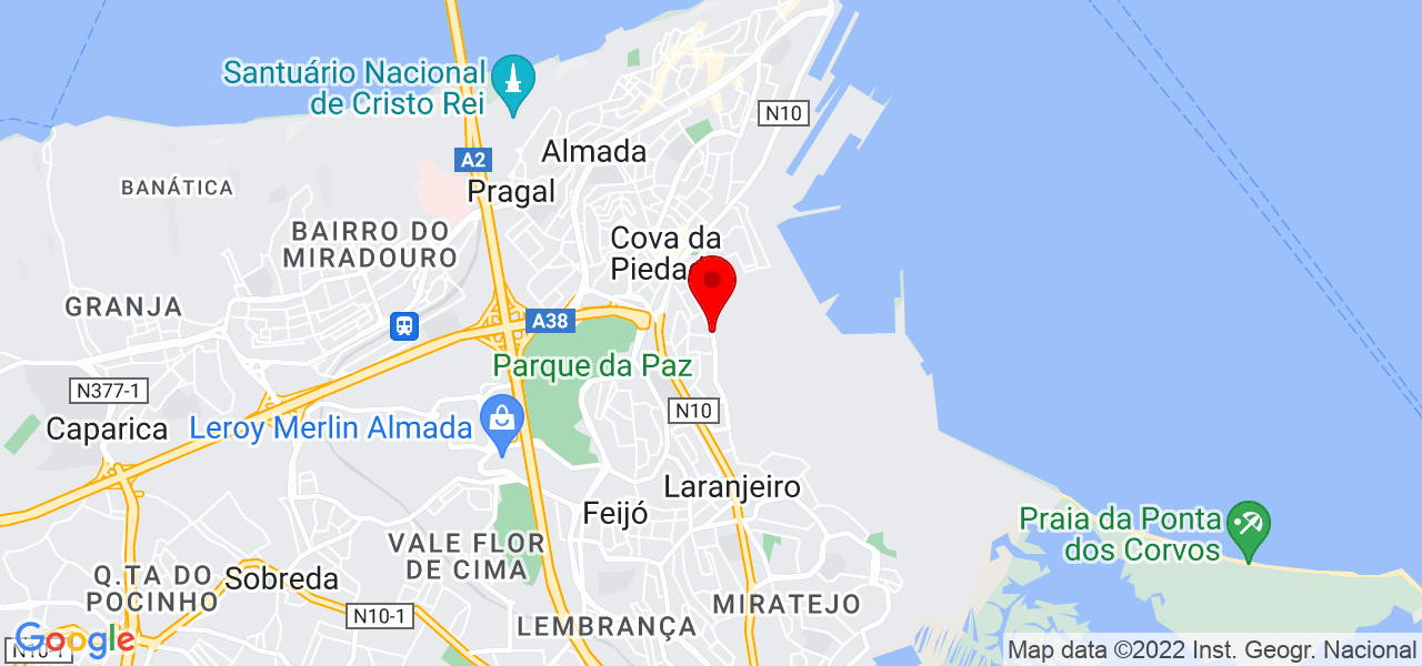S&acirc;mila Gon&ccedil;alves - Setúbal - Almada - Mapa