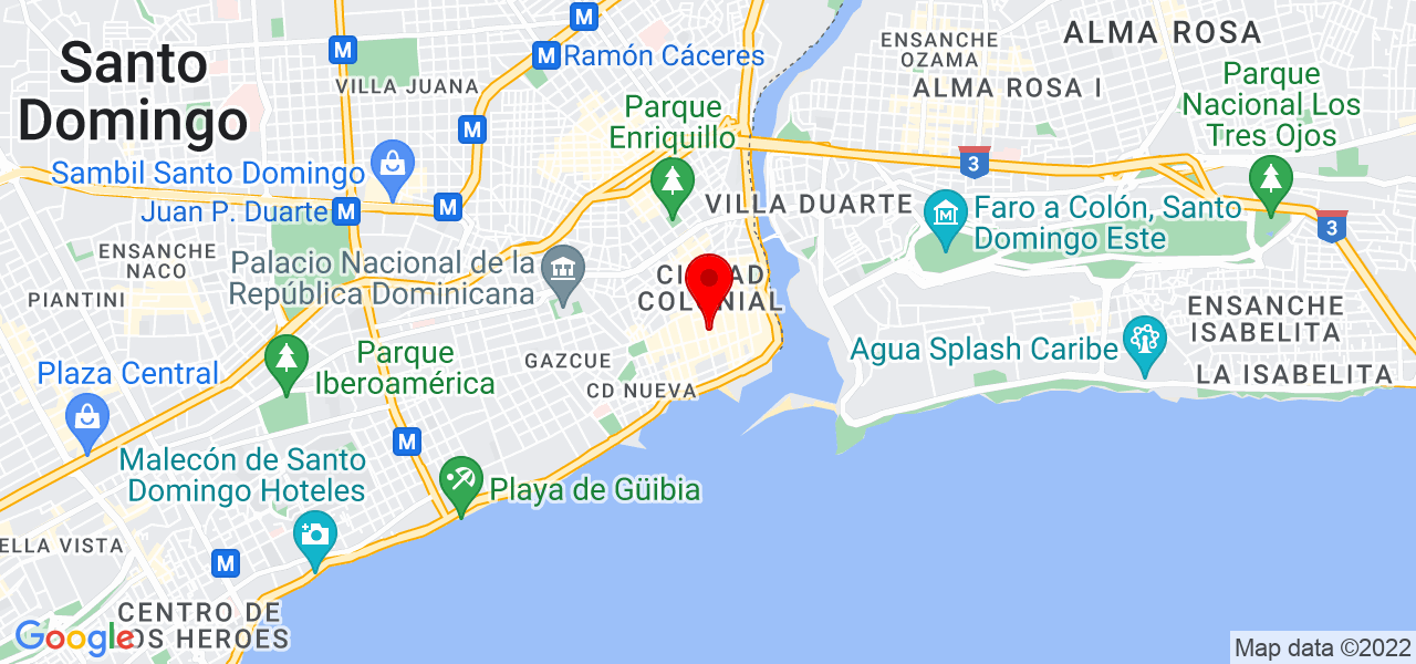 Abel Sanchez - Distrito Nacional - Santo Domingo de Guzmán - Mapa