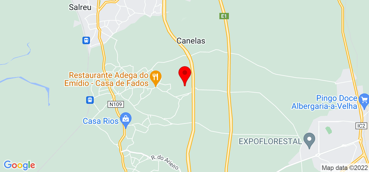 Maria Adelaide Valente Pereira - Aveiro - Estarreja - Mapa
