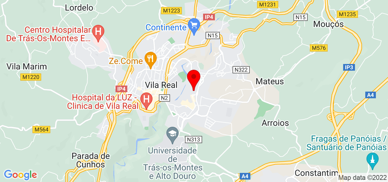 Marco Matos - Vila Real - Vila Real - Mapa