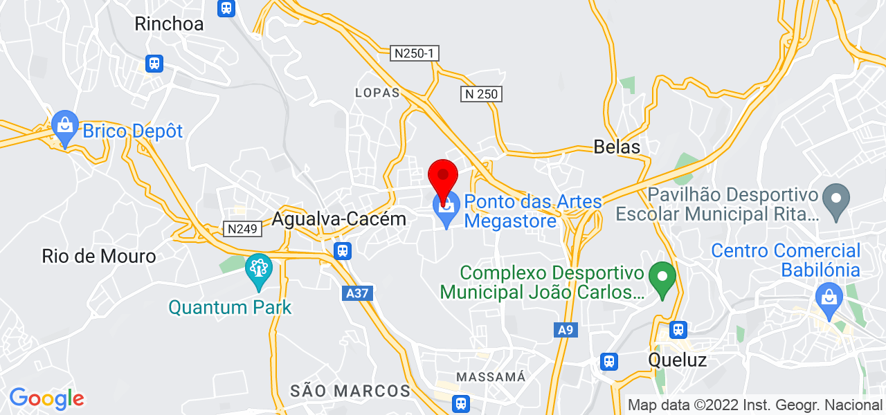 JCLimpezaTextil - Sof&aacute;s, Colch&otilde;es, Tapetes - Lisboa - Sintra - Mapa