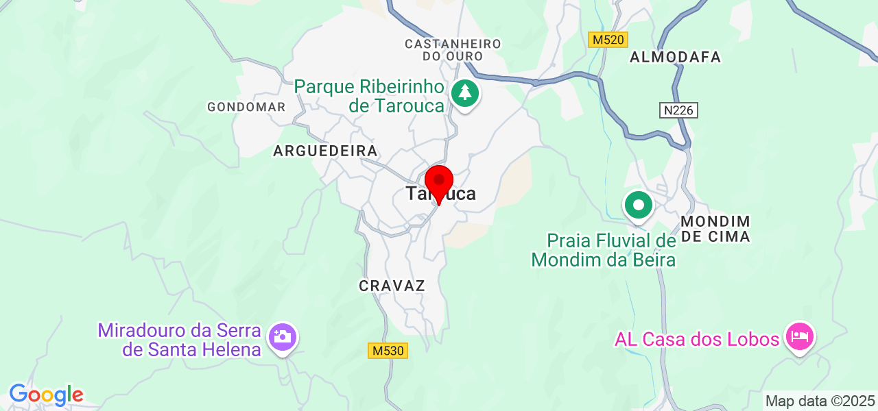 Robert Silva Unipessoal lda - Viseu - Tarouca - Map