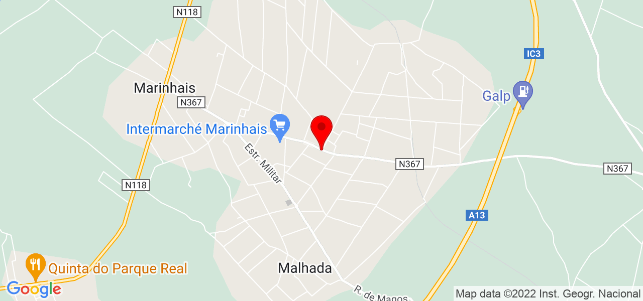 Rita Cardoso - Santarém - Salvaterra de Magos - Mapa