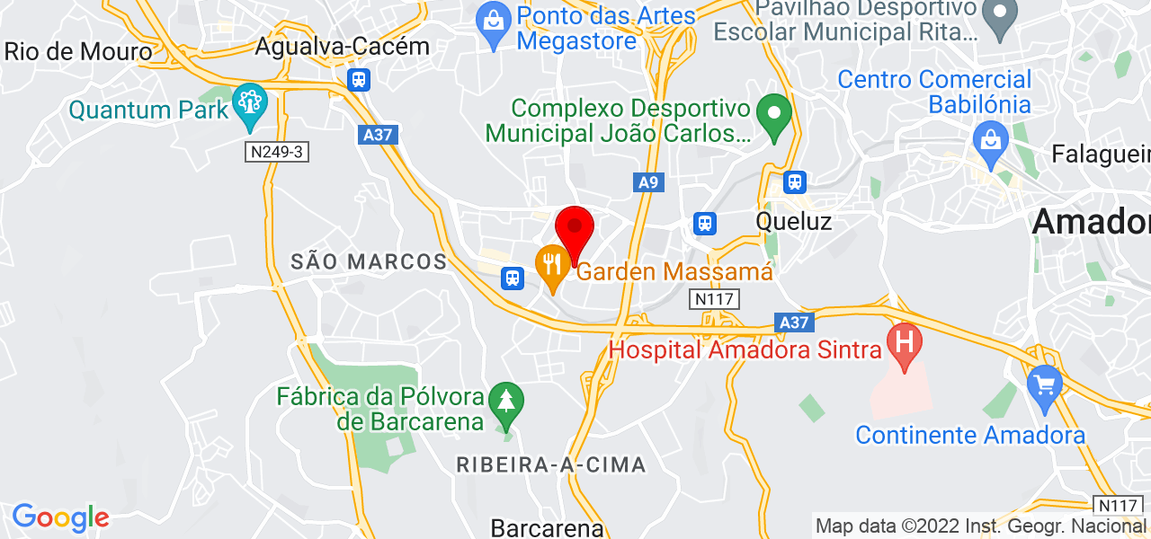 Santos Ant&oacute;nio - Lisboa - Sintra - Mapa