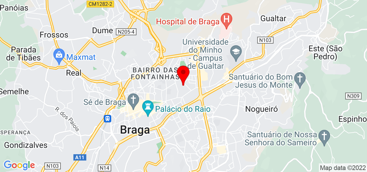 Brigite Martins Araujo - Braga - Braga - Mapa