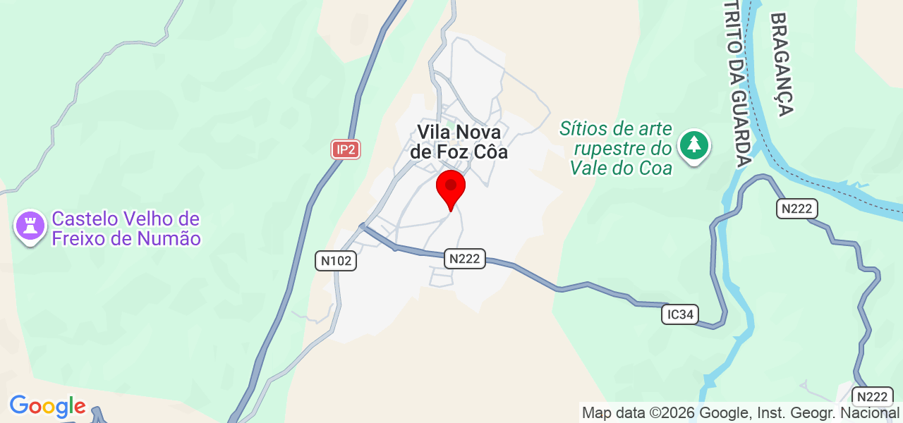 ALVEX DOURO CLEAN - Guarda - Vila Nova de Foz Côa - Mapa