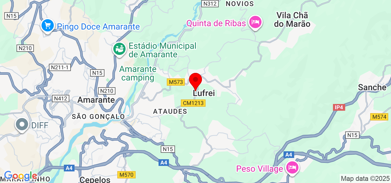 Joana Design - Porto - Amarante - Mapa