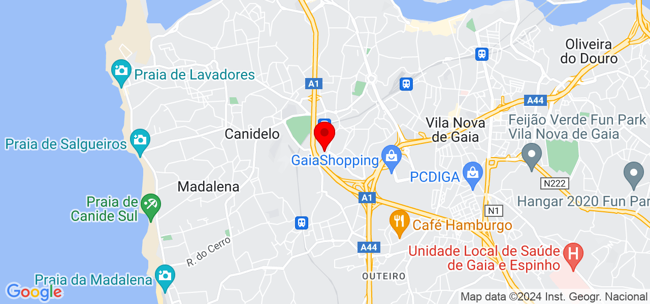 In&ecirc;s Ferreira - Porto - Vila Nova de Gaia - Mapa