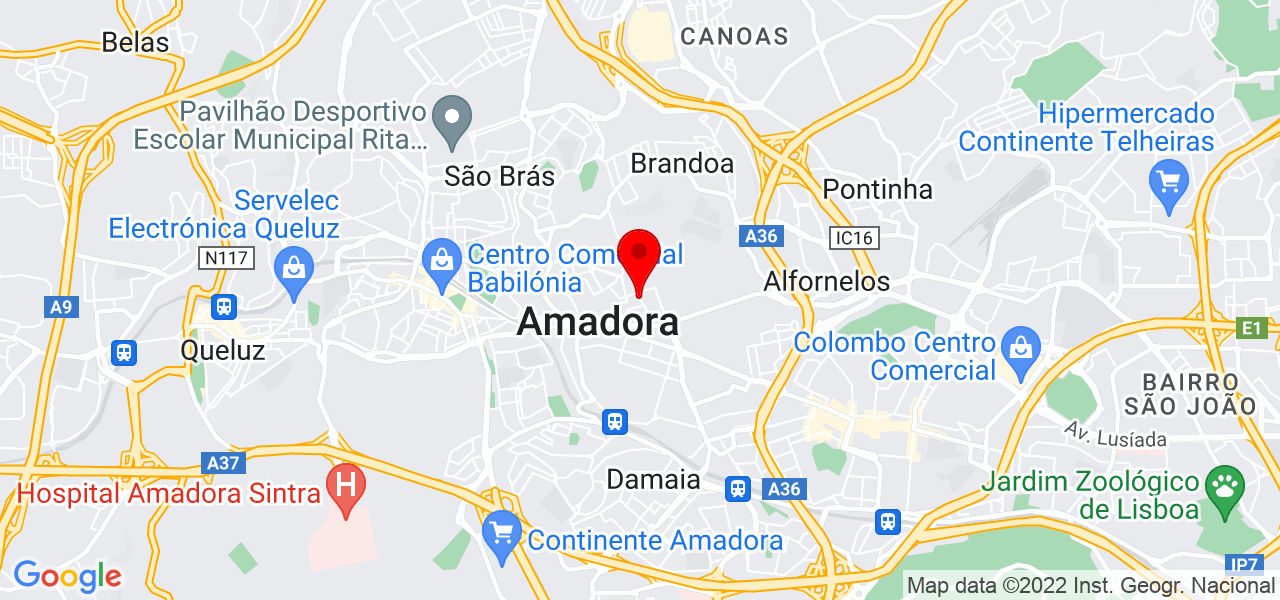 Nadine Relvas - Lisboa - Amadora - Map